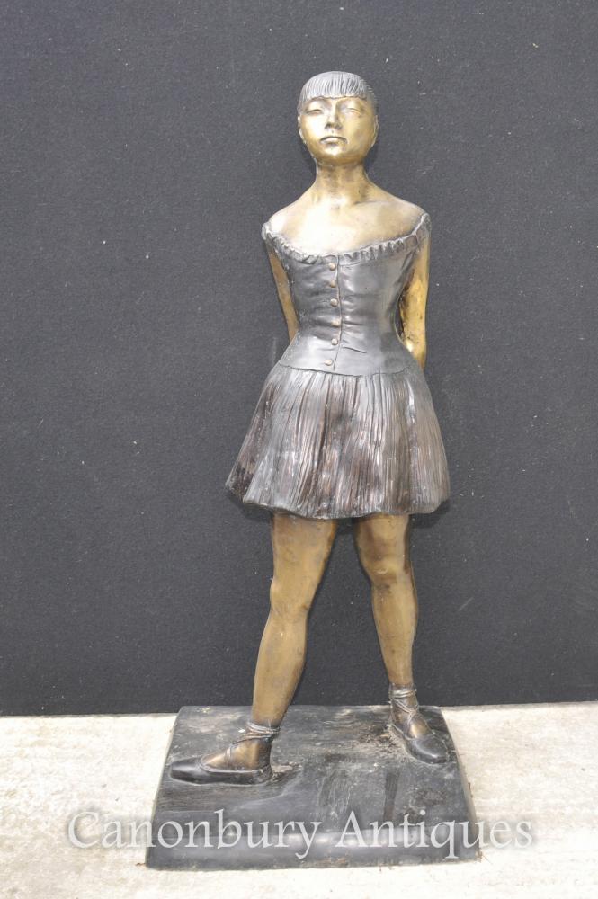 Français Bronze Ballet Dancer Statue Degas Ballerine Sculpture