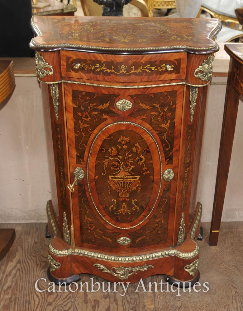 Français Louis XVI Cabinet Chest Bahut Marqueterie Inlay