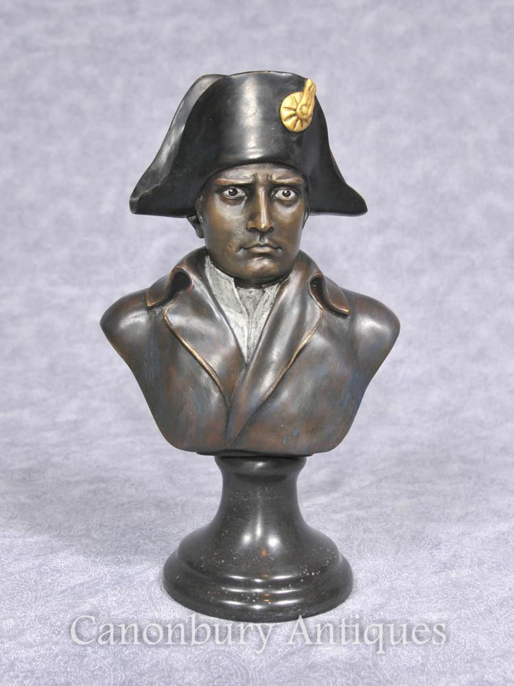 Français Bronze Buste Empereur Napoléon I Bonaparte Militaire