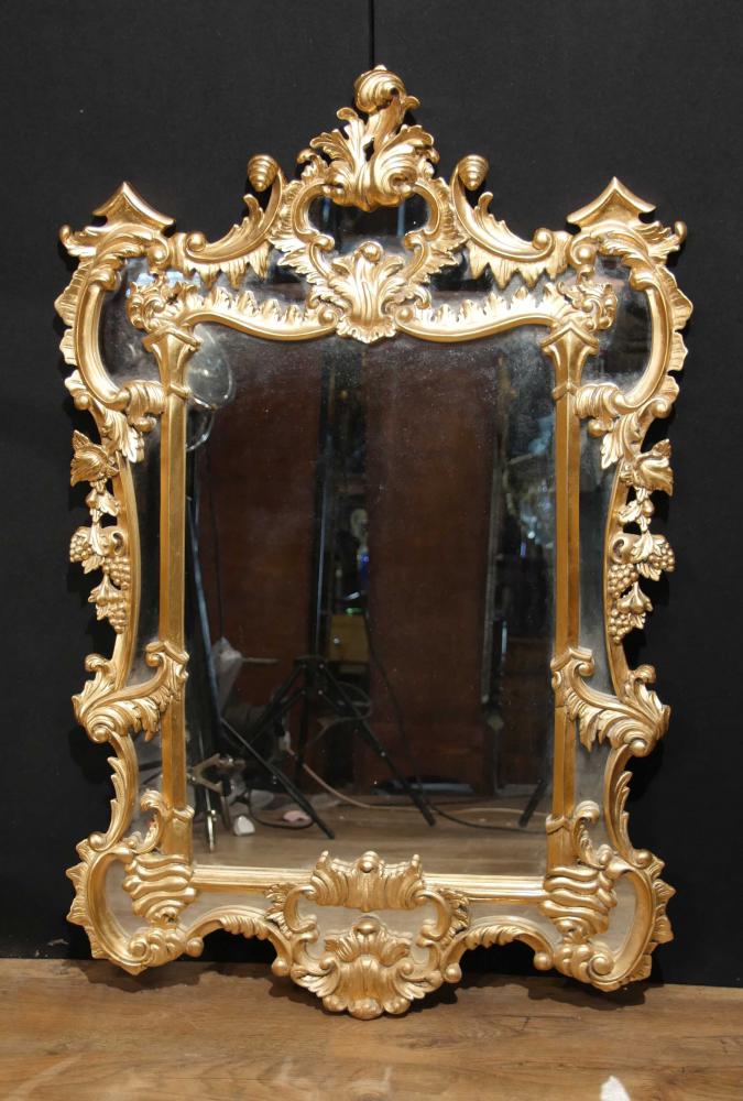 English Giltwood Chippendale Pier Miroir Rococo Miroirs