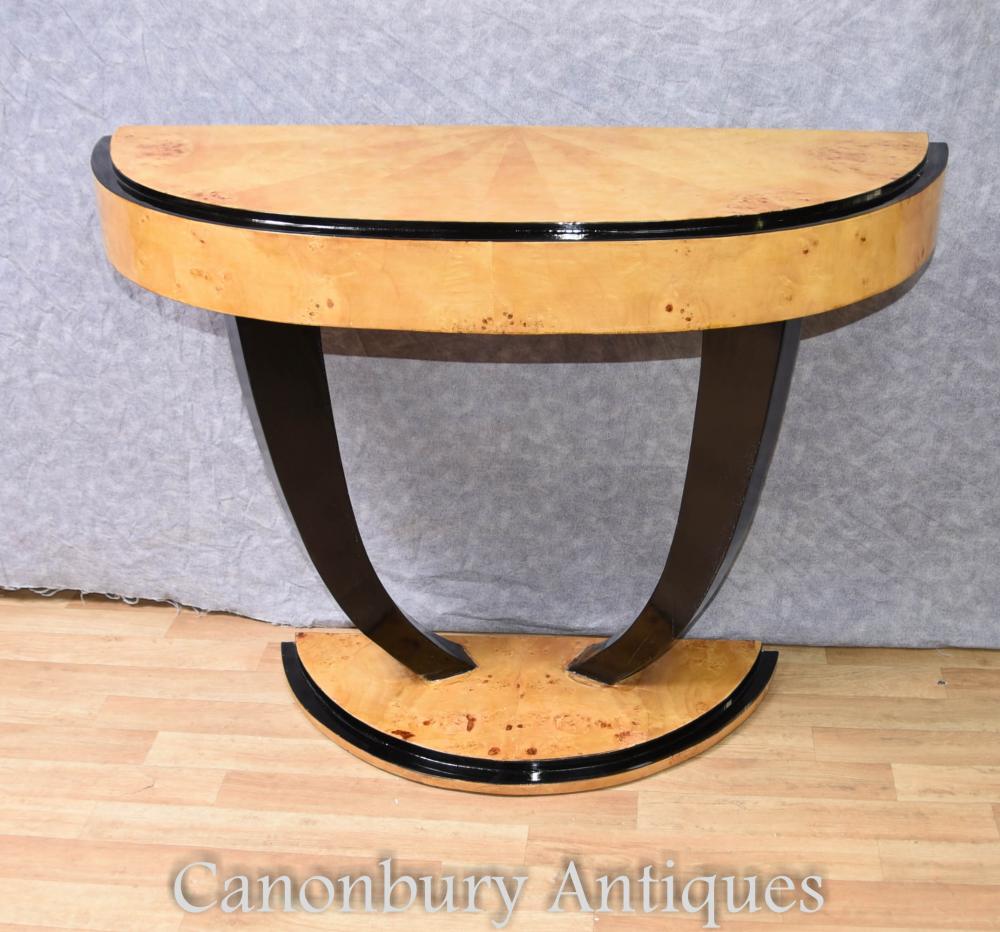 Table de console Art Déco Table demi-ronde Tables 1920