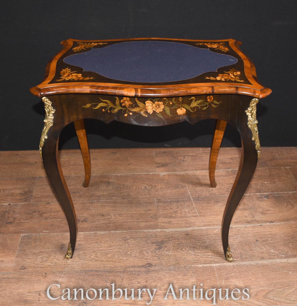 Tables Antique Antique Empire Tables Floral Marquetry Interiors