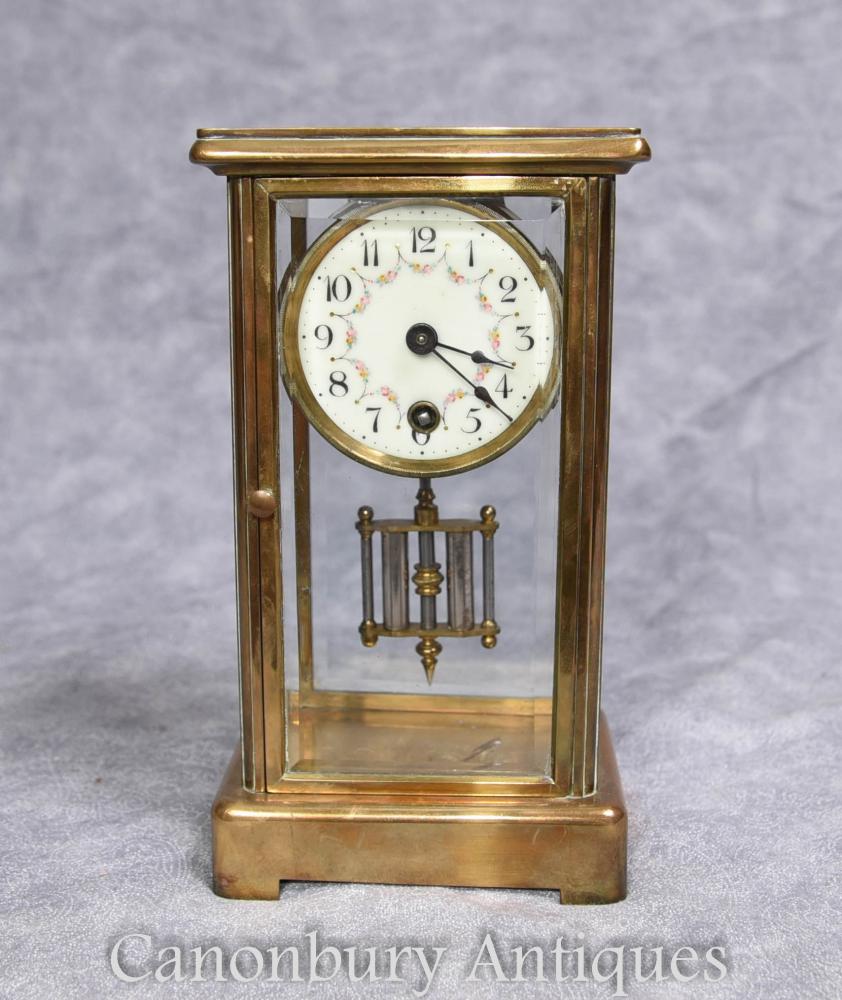 Art Déco Français Antique Brass Carriage Clock 1930s Antique
