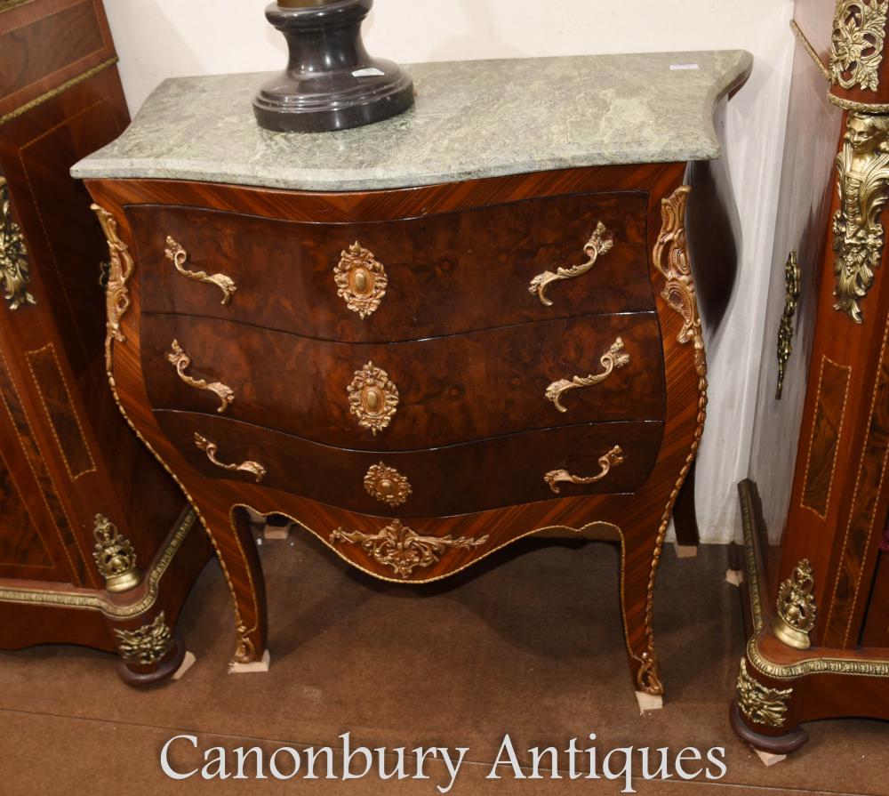 Commode à commode unique Bombe Empire français