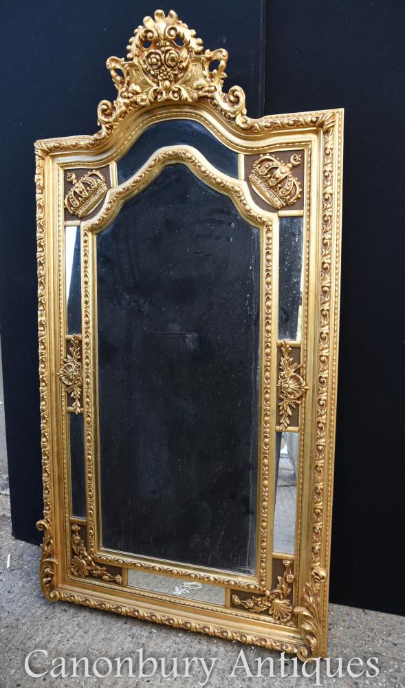 Grand Miroir anglais George II à décor doré