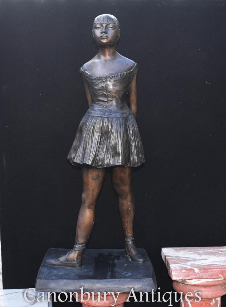 Grande statue de ballerine de Degas en bronze Figurine Ballet