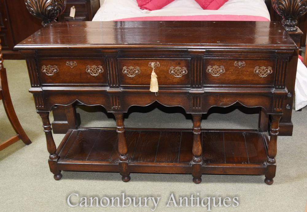 Shropshire Oak Dresser Base English Agritourisme Sideboard Buffet