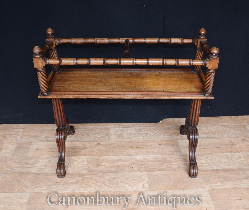 Table d'appoint en acajou antique Gillows Wine Rack