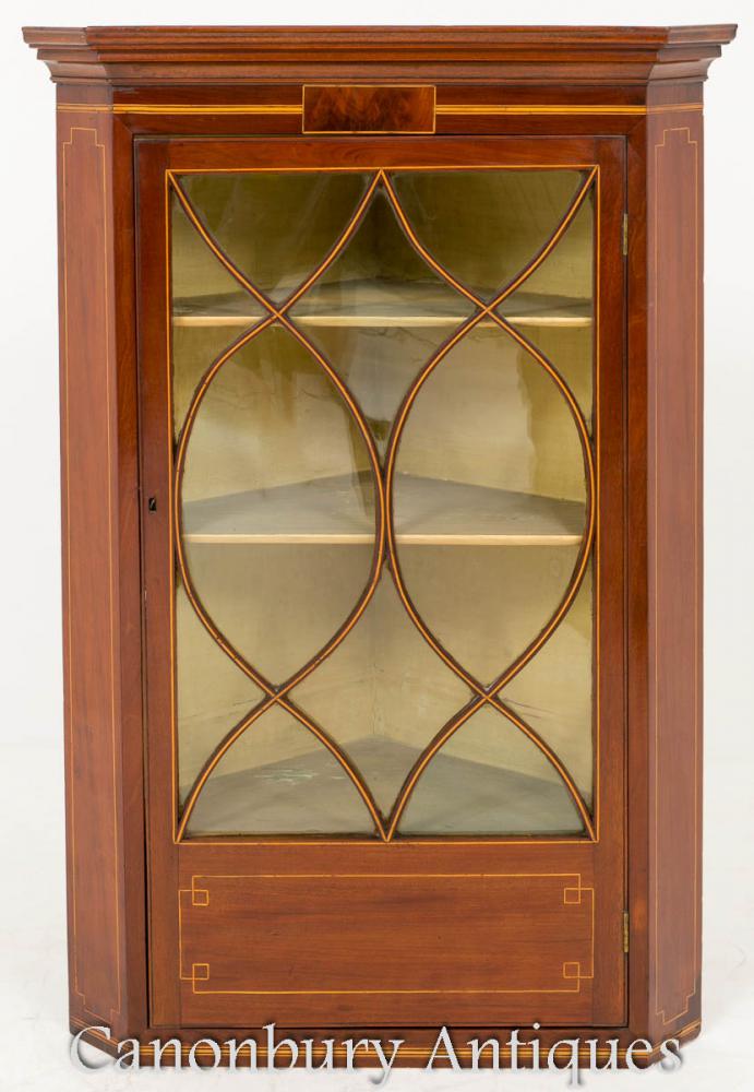 Meuble d'angle d'angle Georgian Mahogany 1800