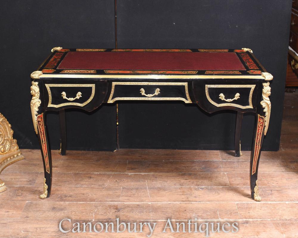 Boulle Bureau Bureau Plat Marqueterie Inlay