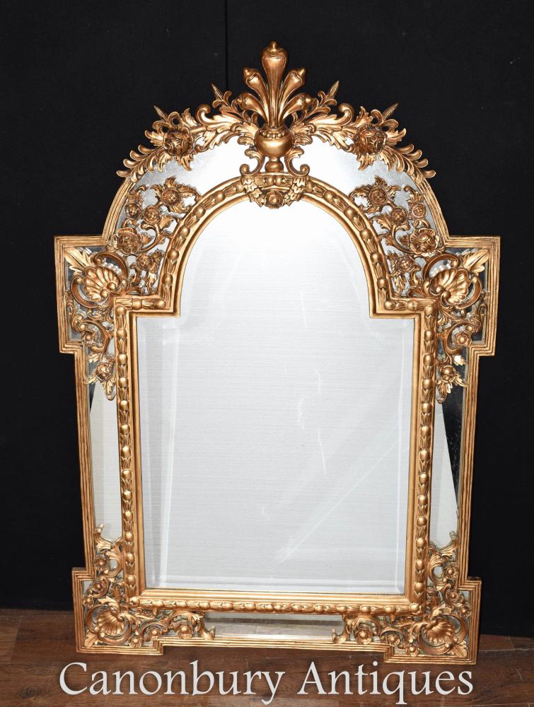 Chippendale Gilt Pier miroirs en verre miroir