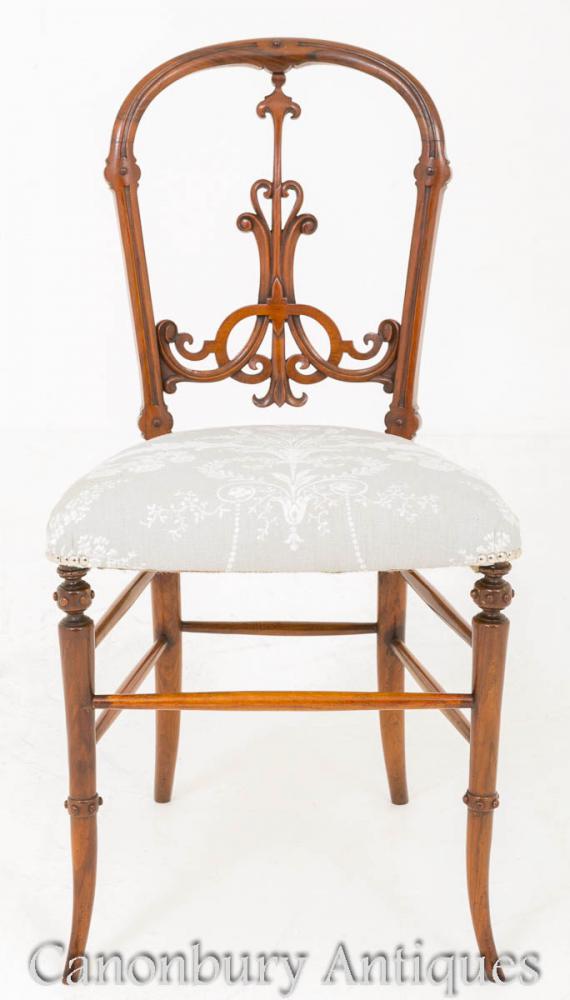 Victorian Walnut Chair 1860 Chaises Anciennes