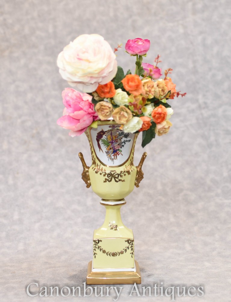 Vase en porcelaine de Dresde - Jardinière à fleurs Campana Urn