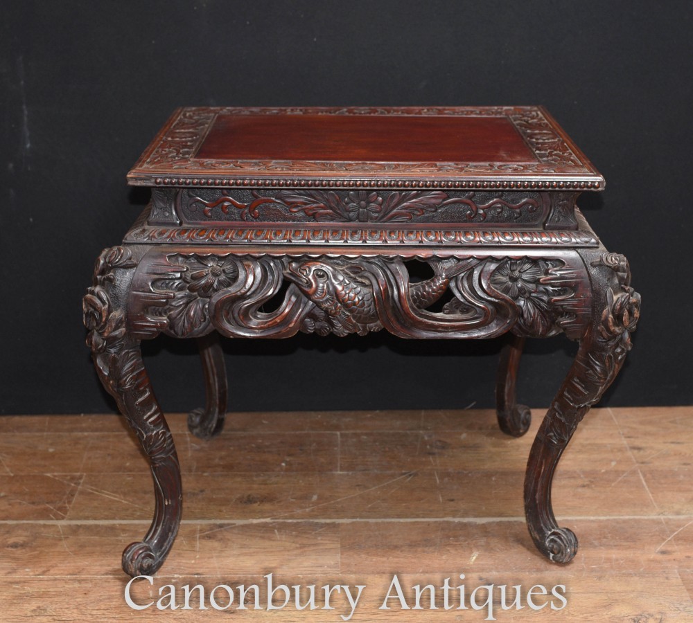 Table d'Appoint Antique Birmane Myanmar Burma Furniture