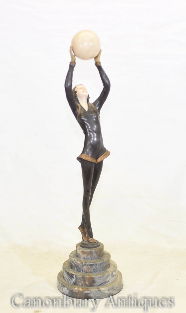 Figurine Danseuse Art Déco - Statue en Métal