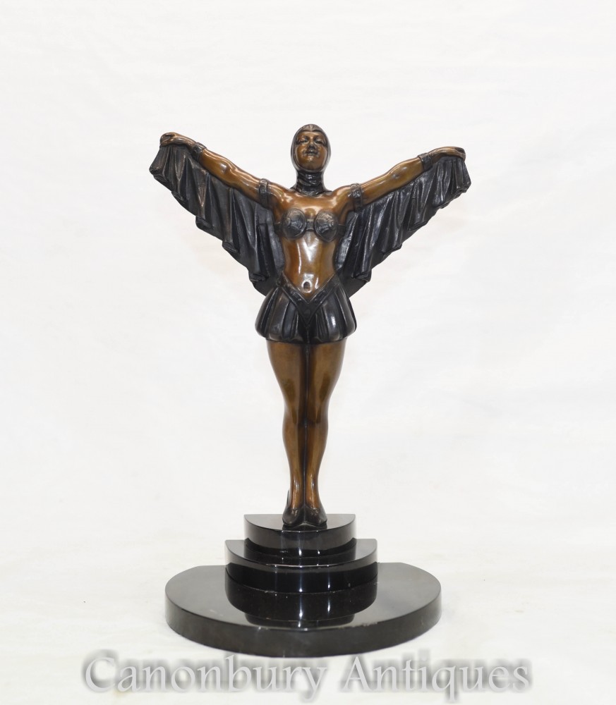 Statue Danseuse De Fille De Bat Art Bronze Bronze