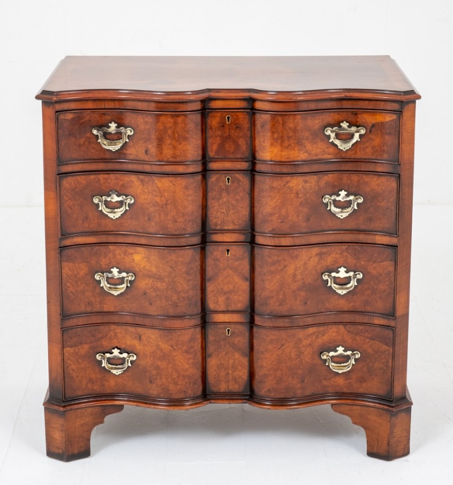 Antique Chest Drawers - Burr Walnut Commmode