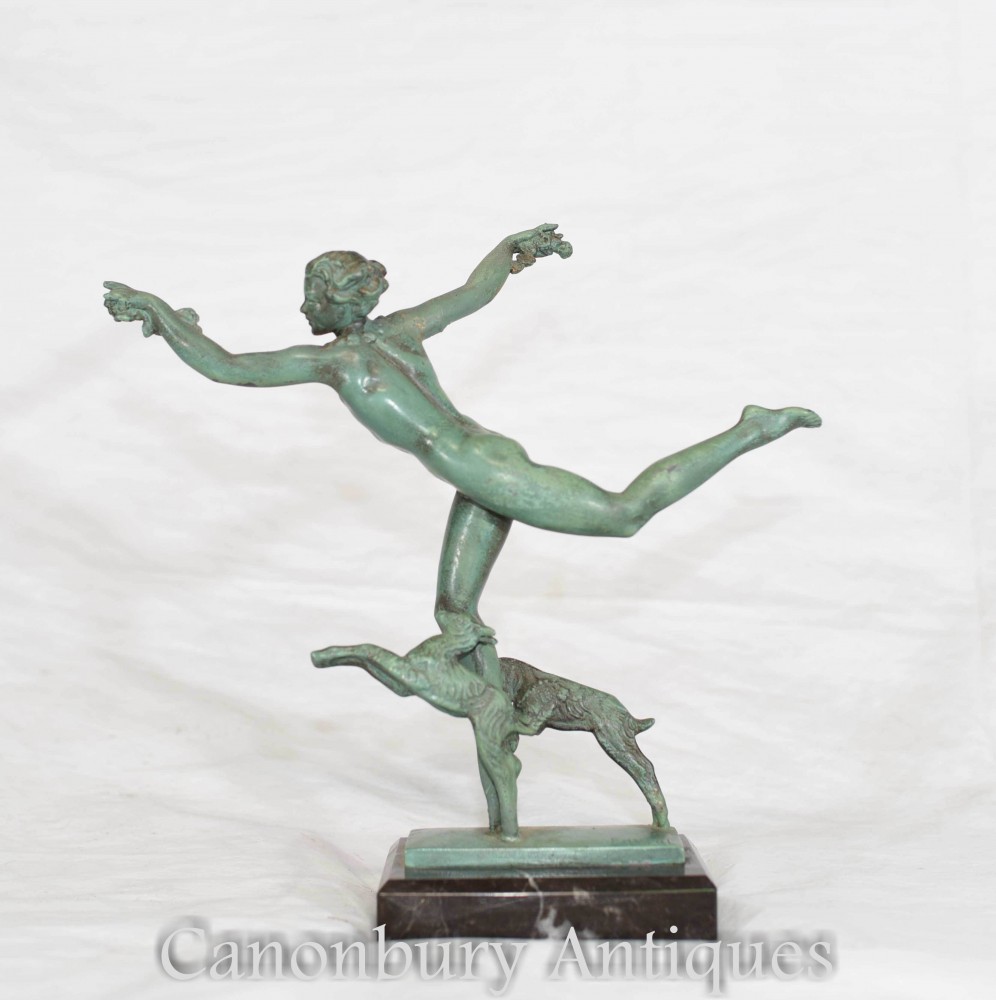 Nymphe En Bronze Art Déco - Fayral Max Leverrier