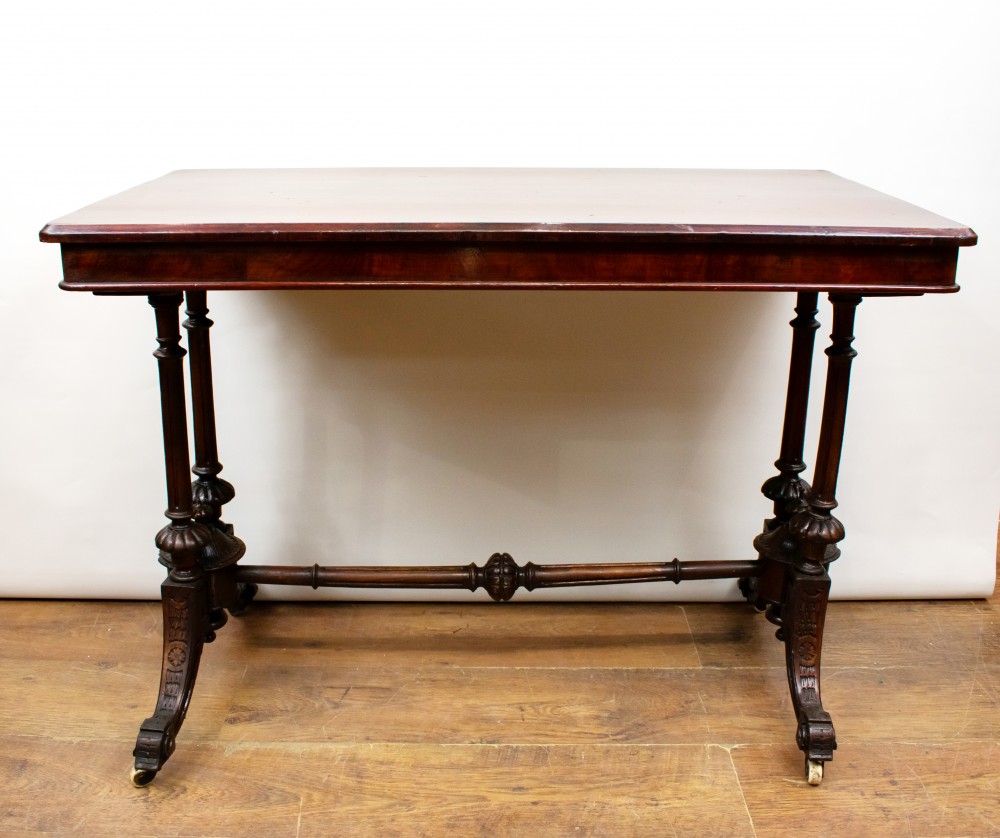 Table De Chevet De L'Époque Victorienne-Meubles Anciens Burr Walnut 1880