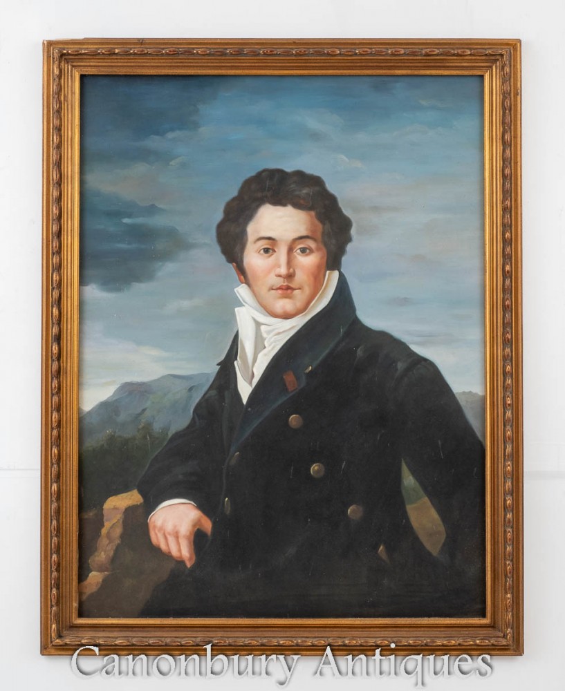 Peinture à l'huile écossaise Robert Burns Portrait Poète Barde National Auld Lang Syne