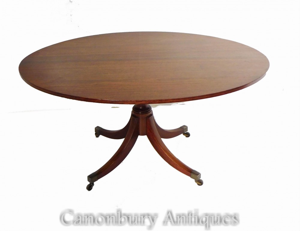 Table De Petit Déjeuner Ovale Regency En Acajou 1810