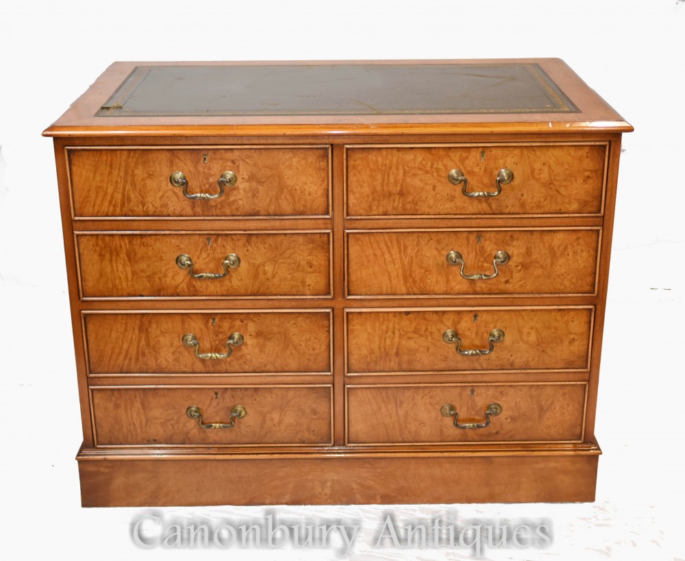 Classeur Regency - Commodes doubles Satinwood