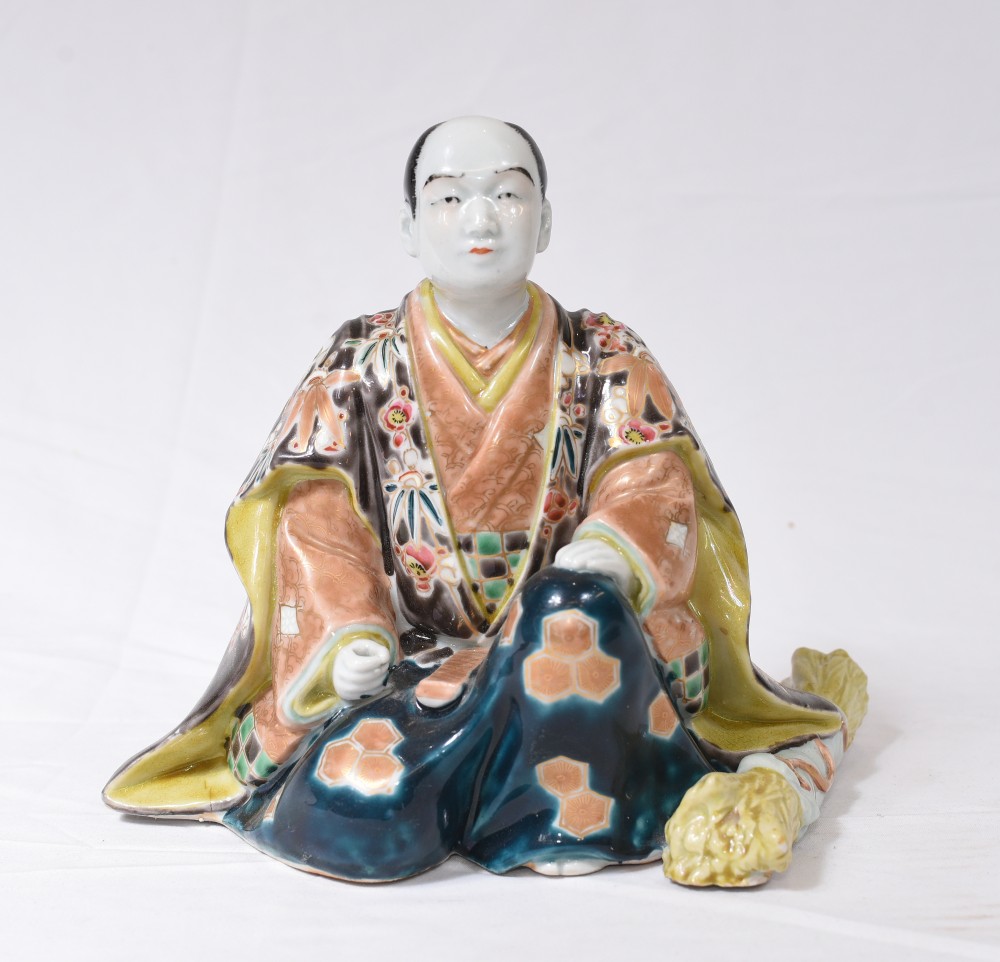 Statuette Porcelaine Japonaise Kutani Figurine Homme 1890 Antiquites Canonbury 2317