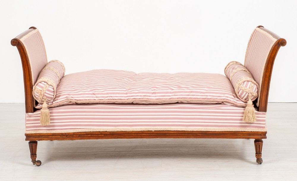 Canapé Chaise Longue Antique, France 1880