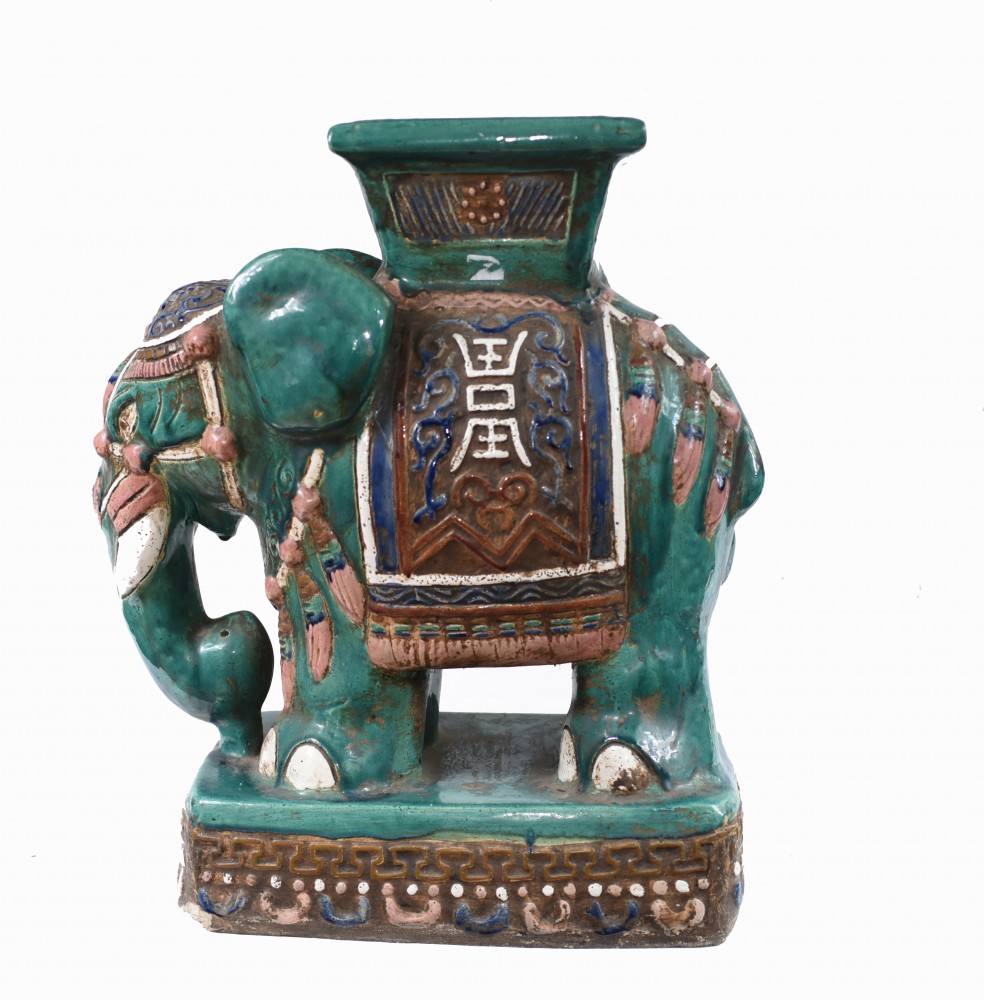 Statue d'éléphant en porcelaine de Chine Tang Poterie de Chine