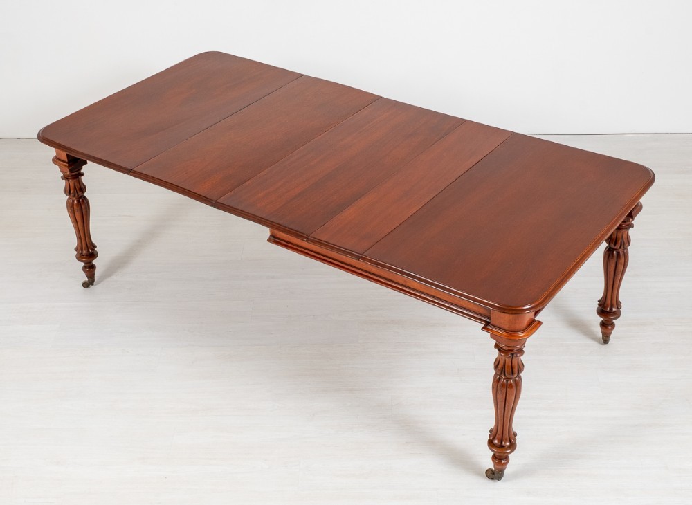 Table à manger victorienne à rallonge en acajou 1860