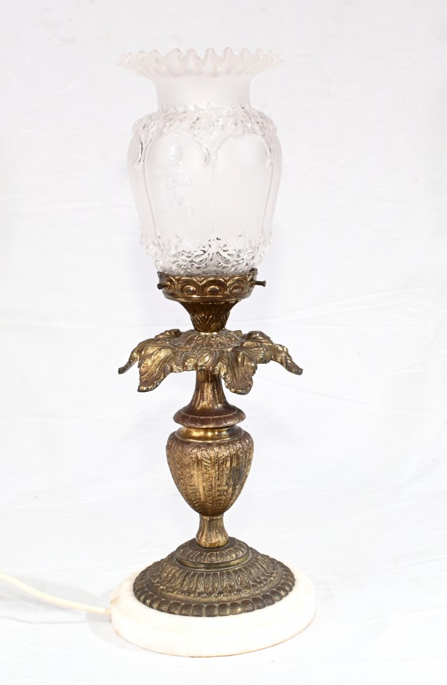 Lampe de Table Art Nouveau Bronze French Lights