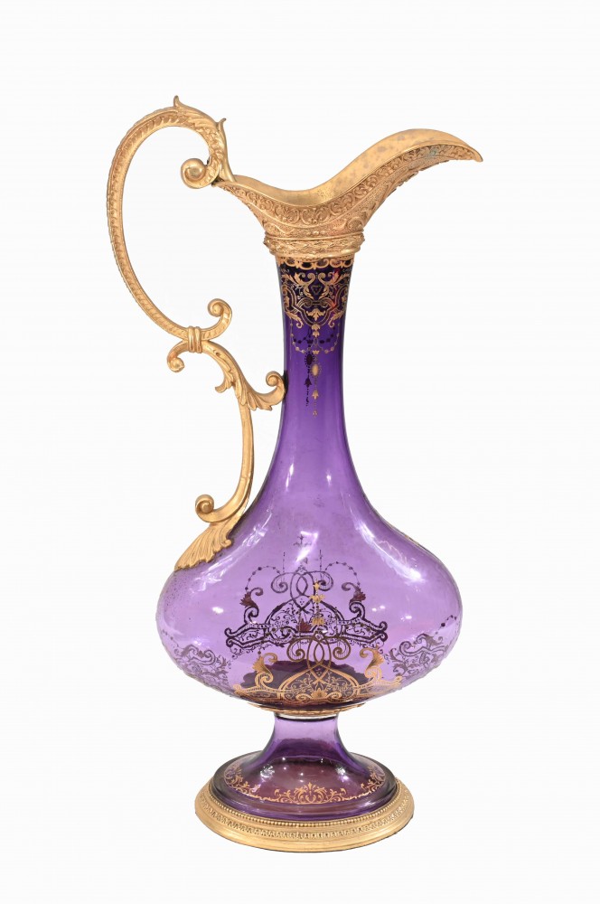 Pichet Empire En Verre Taillé Aiguière Vases Français