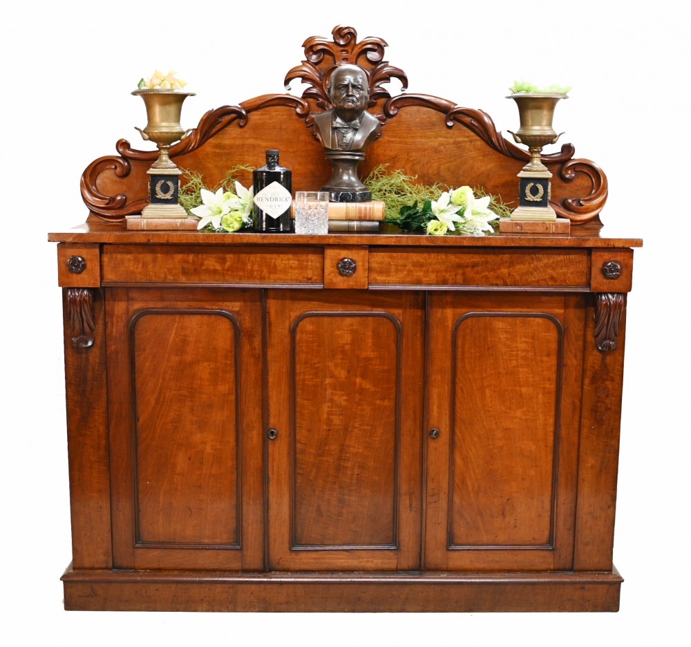 Enfilade Victorienne Chiffonier Ancien Desserte En Acajou 1840