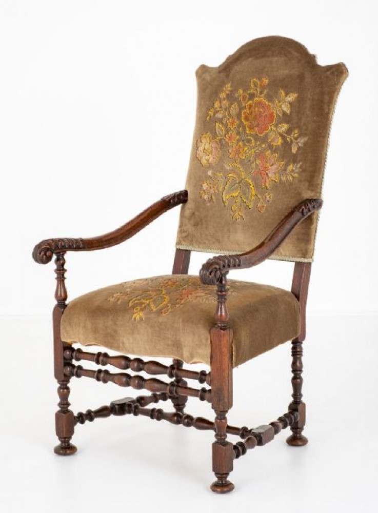 Fauteuil Jacobin En Chêne Hall Chairs 1870