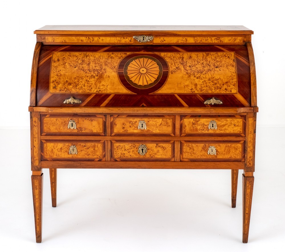 Bureau Cylindre Français Mulberry 1850