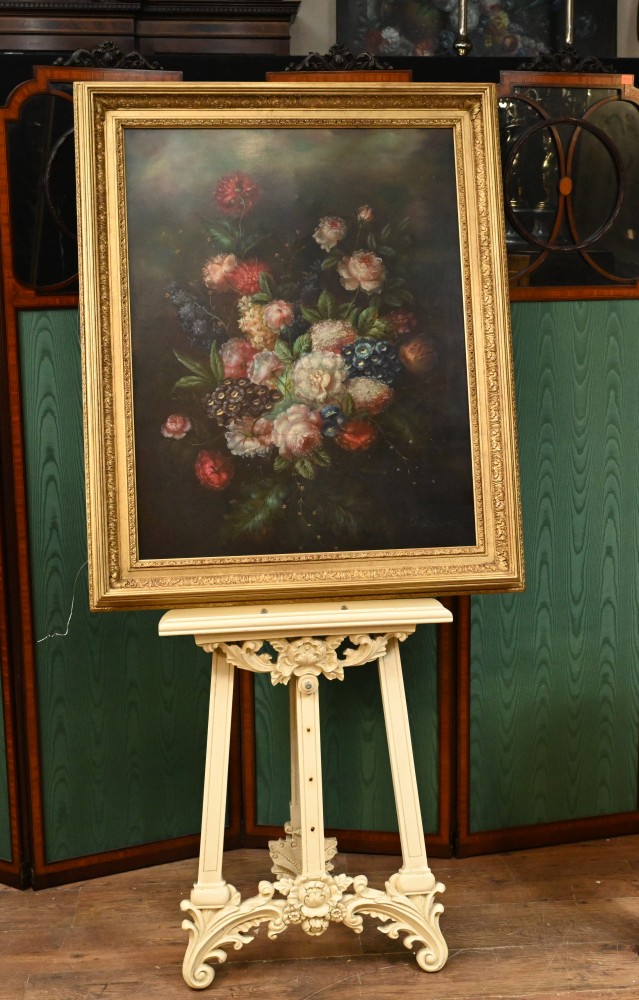 Nature Morte Aux Fleurs Peinture À L'huile Néerlandaise Vaporisateur Floral