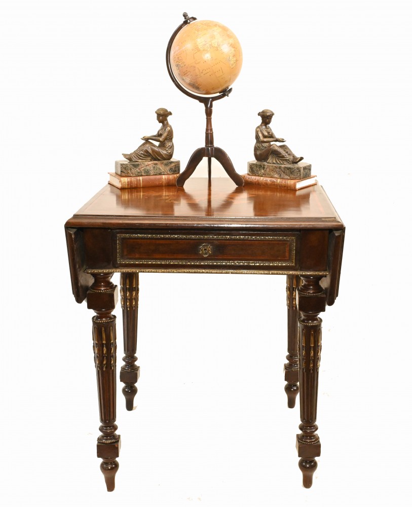 Table d'Appoint Empire Abattant Antique 1860