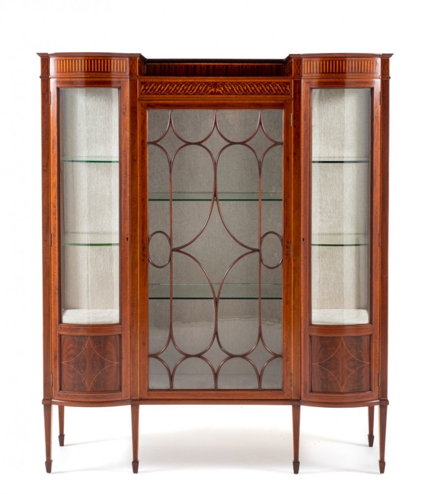 Vitrine Sheraton Acajou Antique