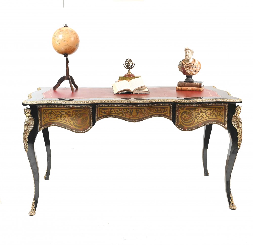 Bureau Plat De Forme Boulle French Interiors