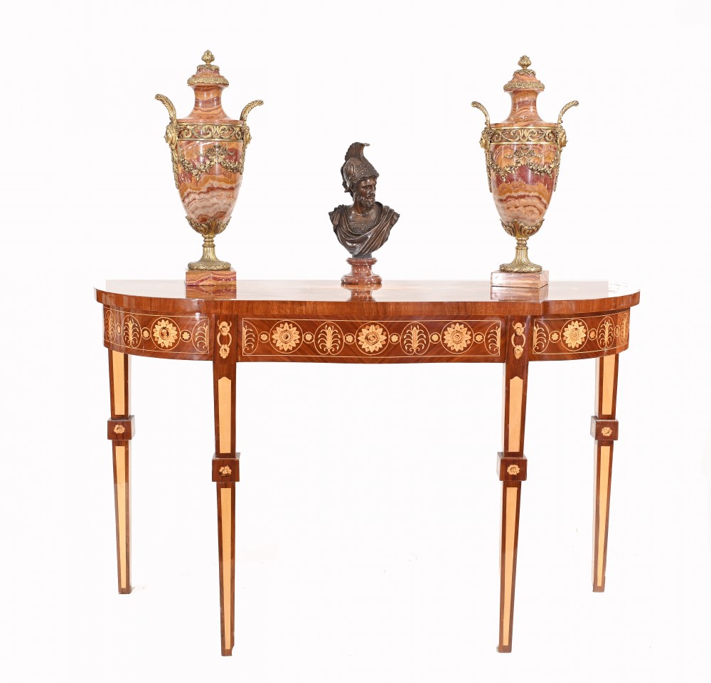 Adams Console Mahogany Inlay Regency Interiors