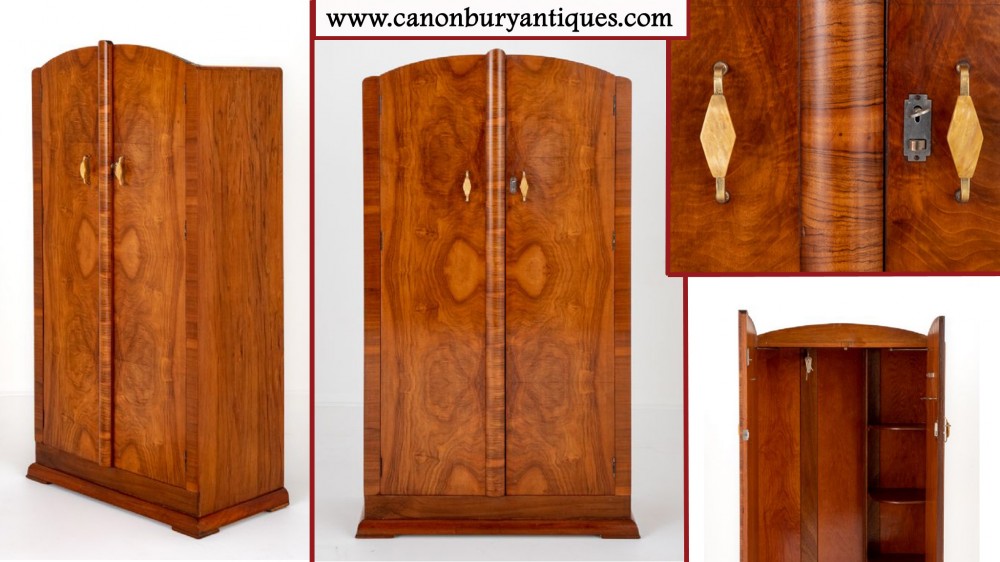 Armoire Penderie d'époque Art Déco Meuble Vintage Années 1930