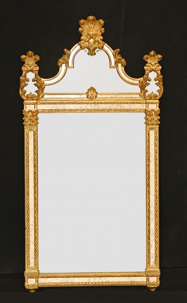 Miroir Dressing Art Nouveau Cadre Doré