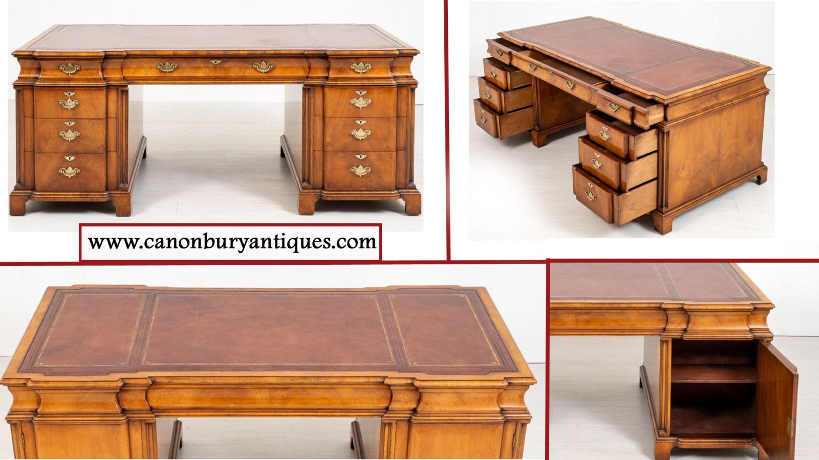 Bureau Antique en Noyer - Bureau des Influences Géorgiennes