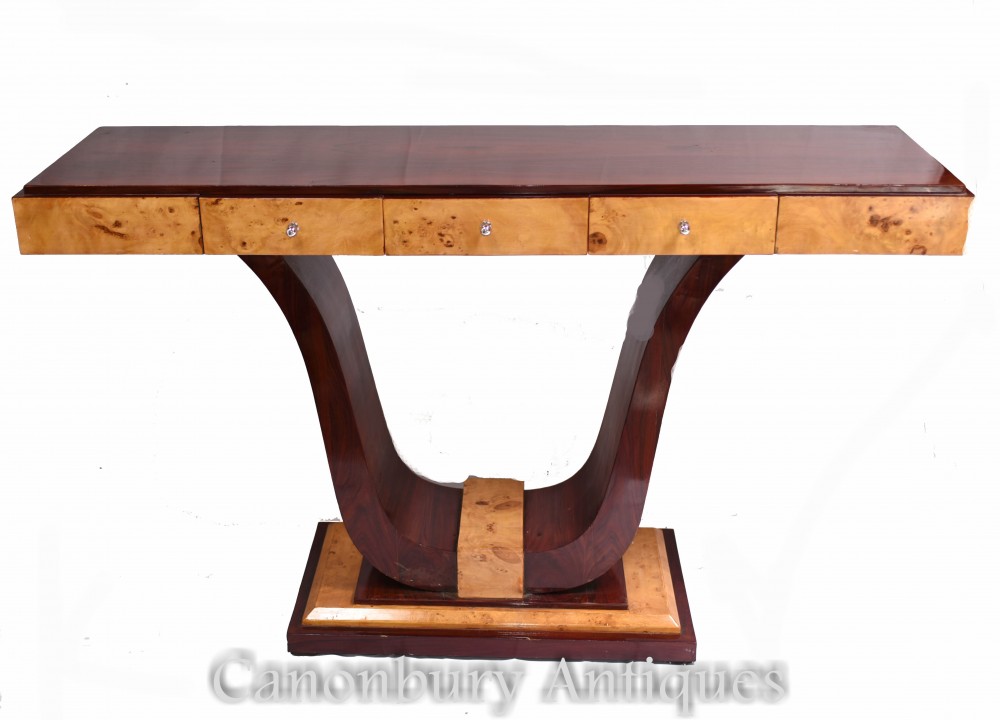 Large table console Art déco - Intérieurs de salle vintage