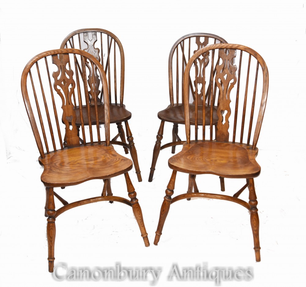 Set Chaises Windsor - Chêne Farmhouse Kitchen Diners