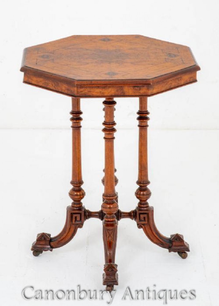 Table d'appoint antique - Noyer Occasionnel 1870
