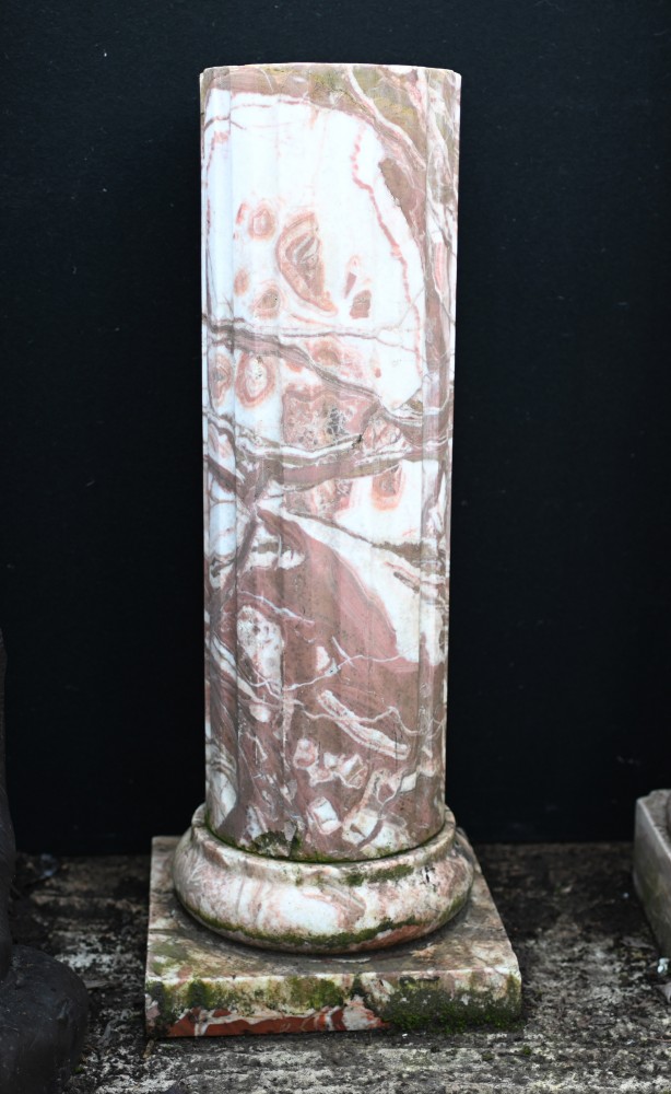 Socle de colonne en marbre Grand Tour