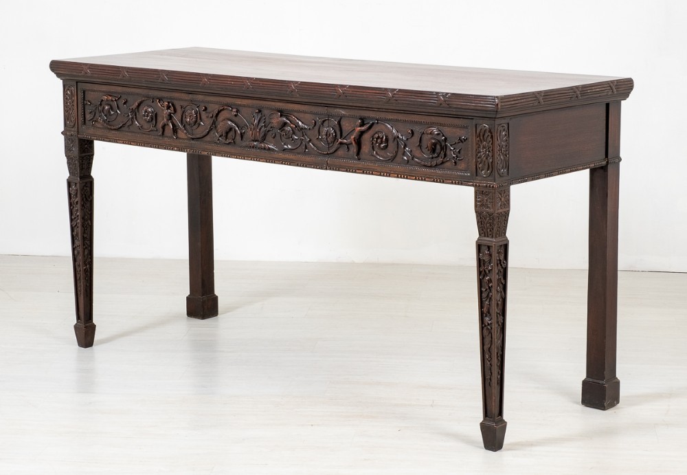 Table Console Adams Desserte En Acajou 1860