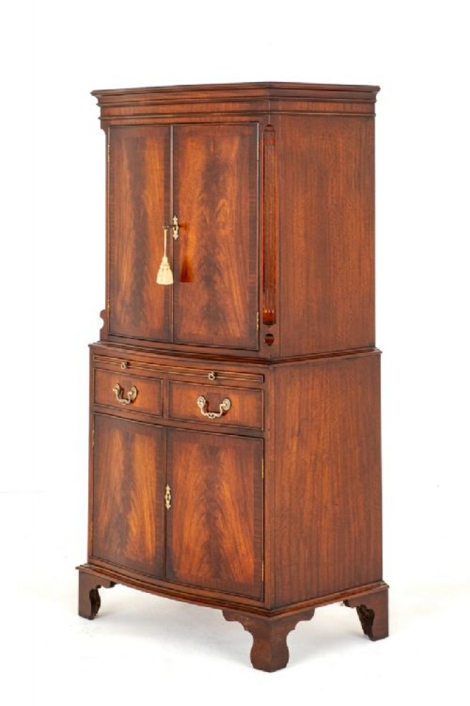 Armoire à boissons Regency en acajou pour cocktails