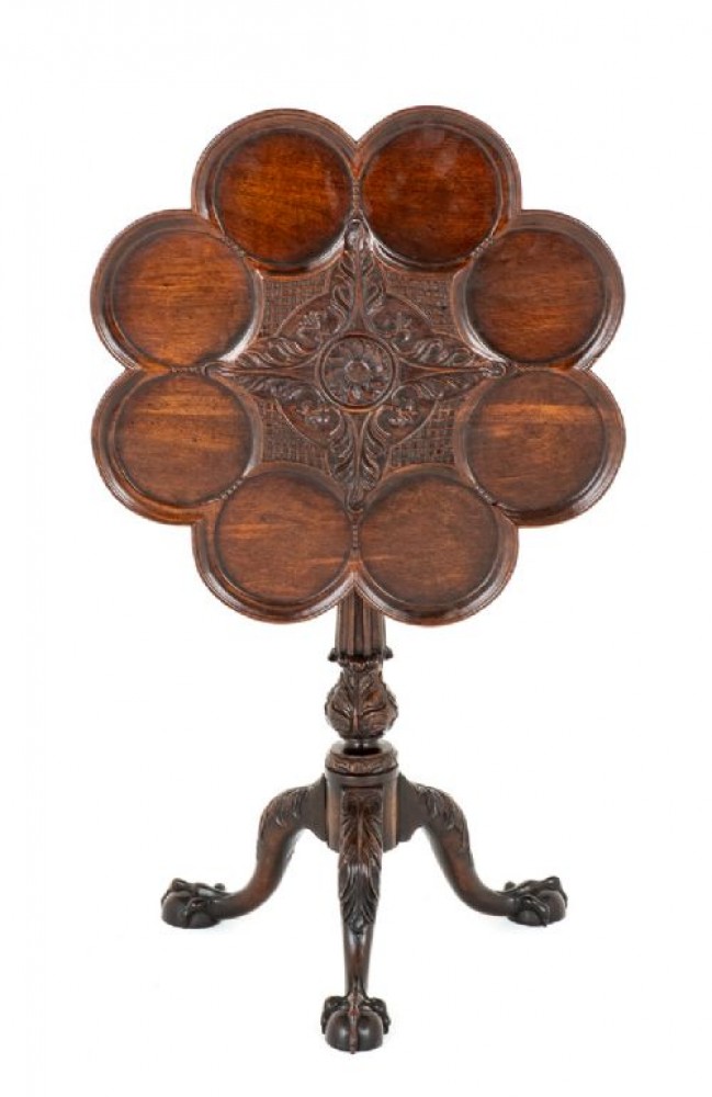 Table d'appoint Chippendale Tables d'appoint en acajou 1900